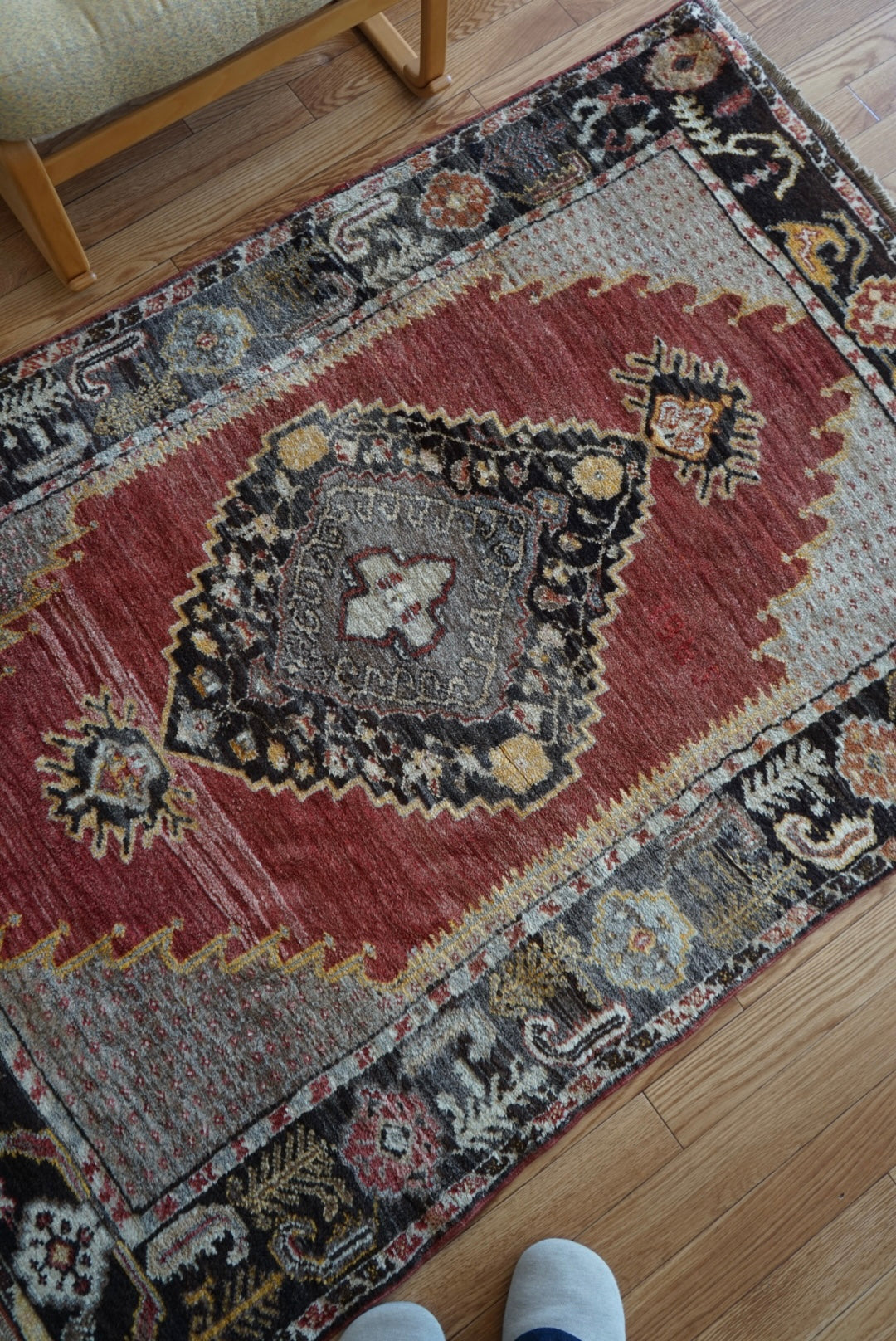TRIBAL RUG TURKEY OLD KONYA OUSHAK 1965年代 164 × 115 cm No.TR25194