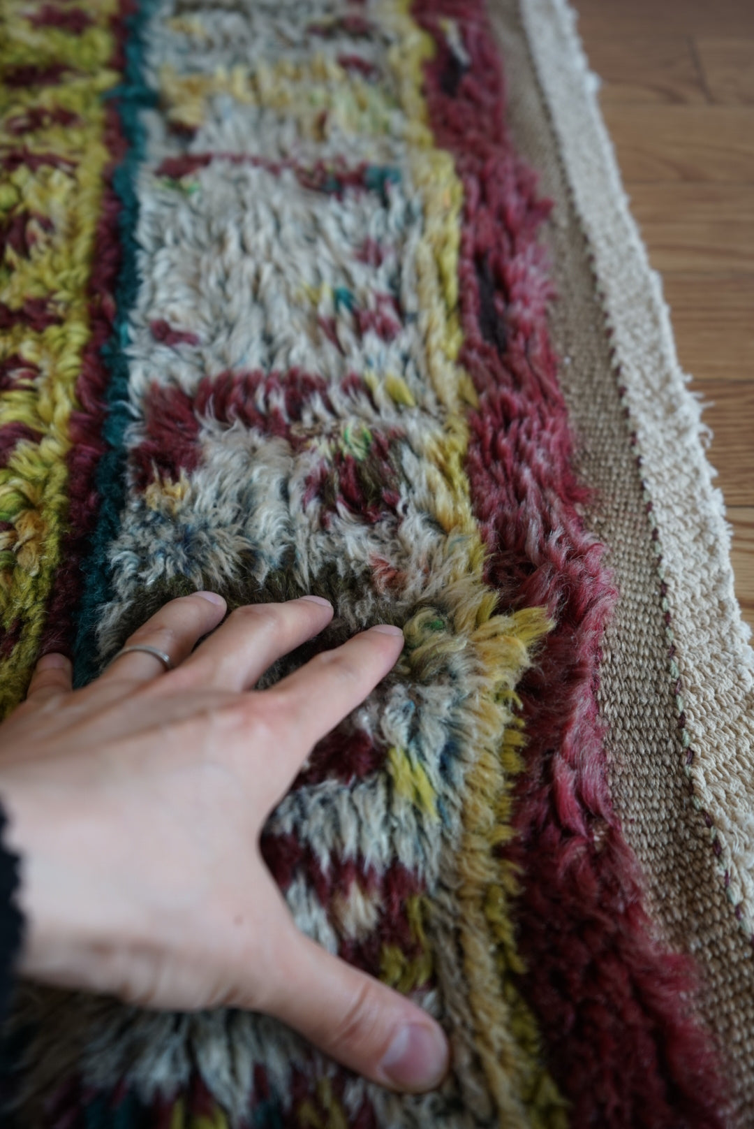 TRIBAL RUG TURKEY OLD OUSHAK 1965年代 154 × 133 cm No.TR25193