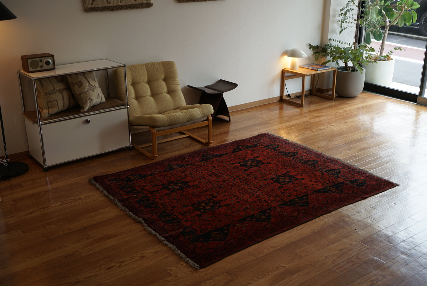 Afghanistan Old Turkmen RichRed 1970年代 177.5 × 142.5 cm No.AF2524