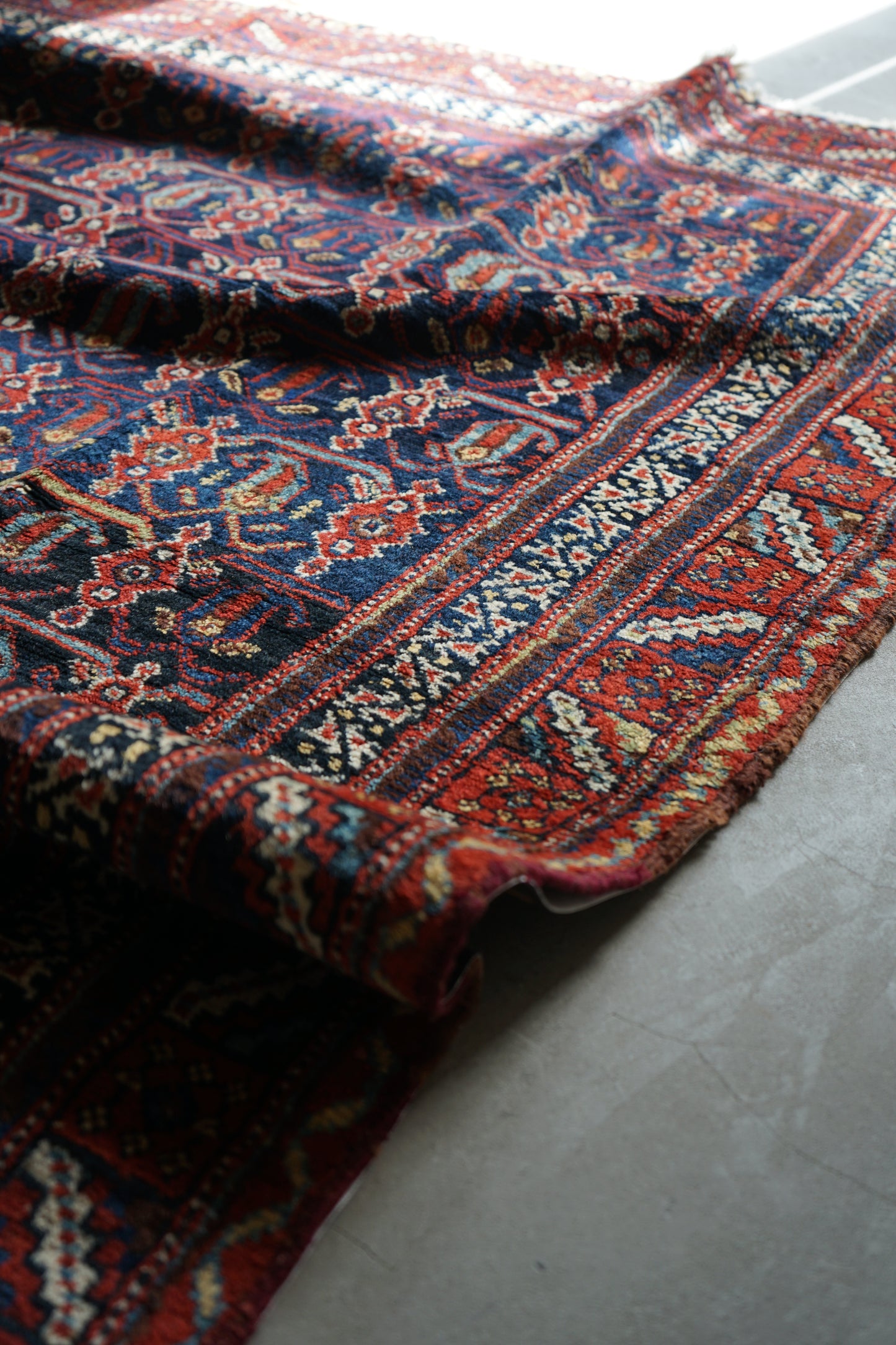 店頭販売 Iran Antique Afshar Boteh Jegheh Bibi Baft IRAN 1770-1790年代 197 × 138 cm