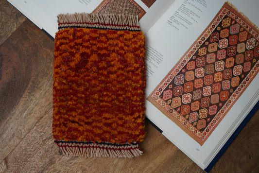 IRAN OLD SHIRAZ QASHQAI GABBEH 1930-1950年代 
18 × 15.5 cm