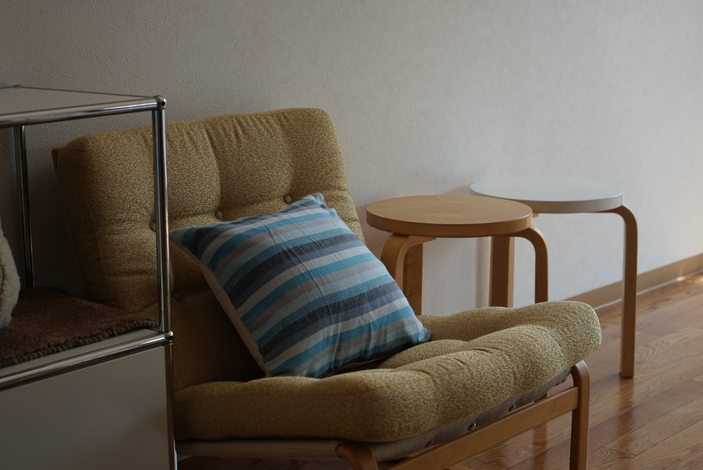Türkiye Old Cushion Cover Blue Stripe 41 × 40 cm No.TR25398