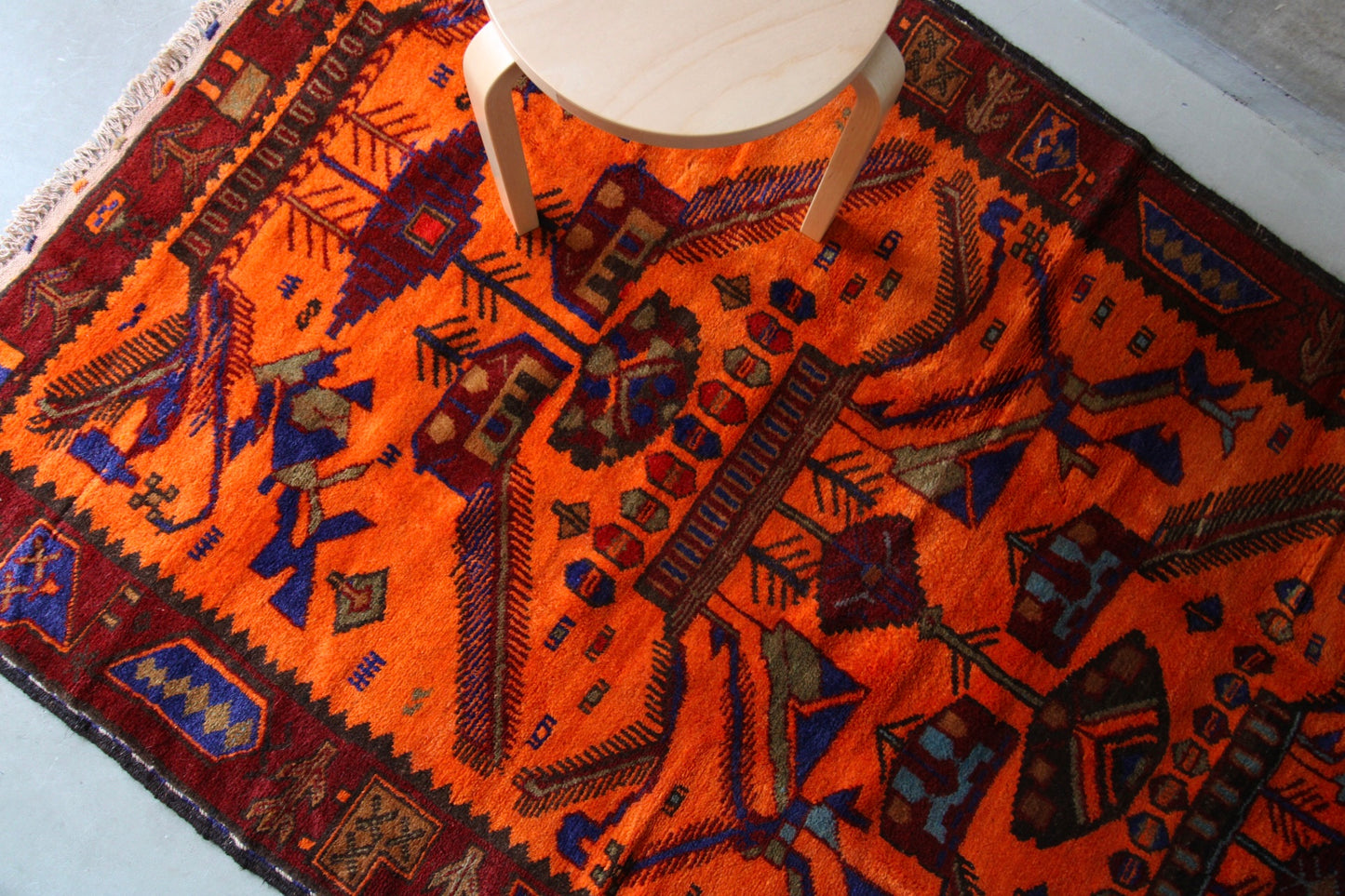 AFGHANISTAN VINTAGE BALUCH 1980-1985年 216 × 129 cm