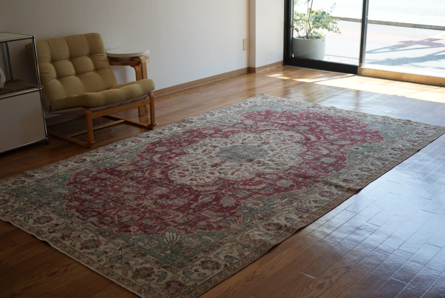 Türkiye Old Isparta Medallion Red , Green 1960年代 283 × 172 cm No.TR25383