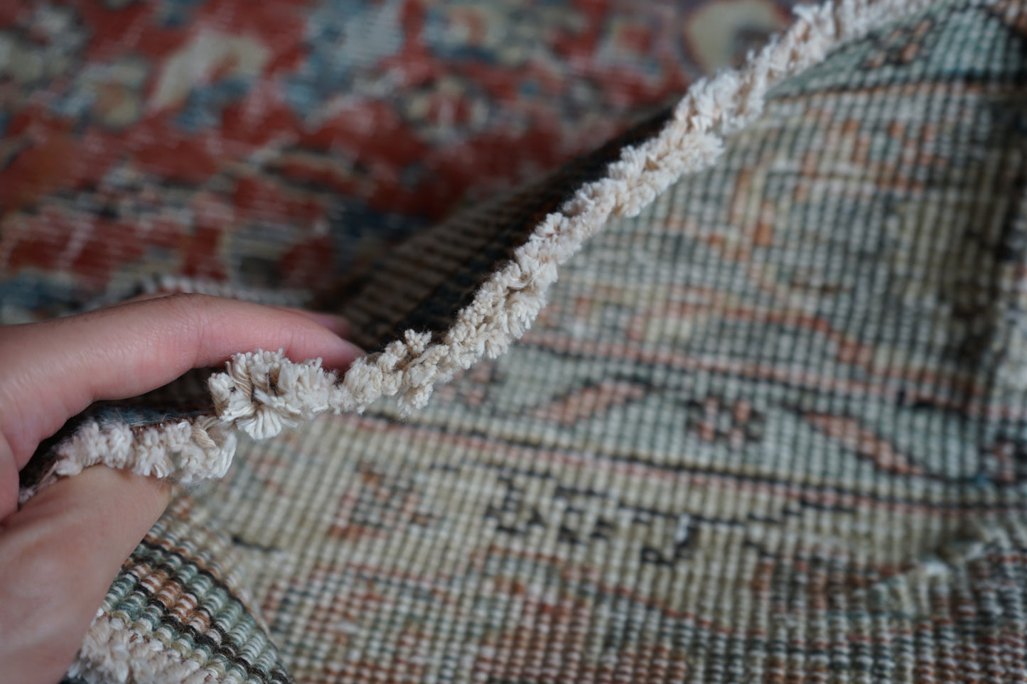 TURKEY OLD ISPARTA TURQUOISE RED 1970年代 261 × 155 cm No.TR25212