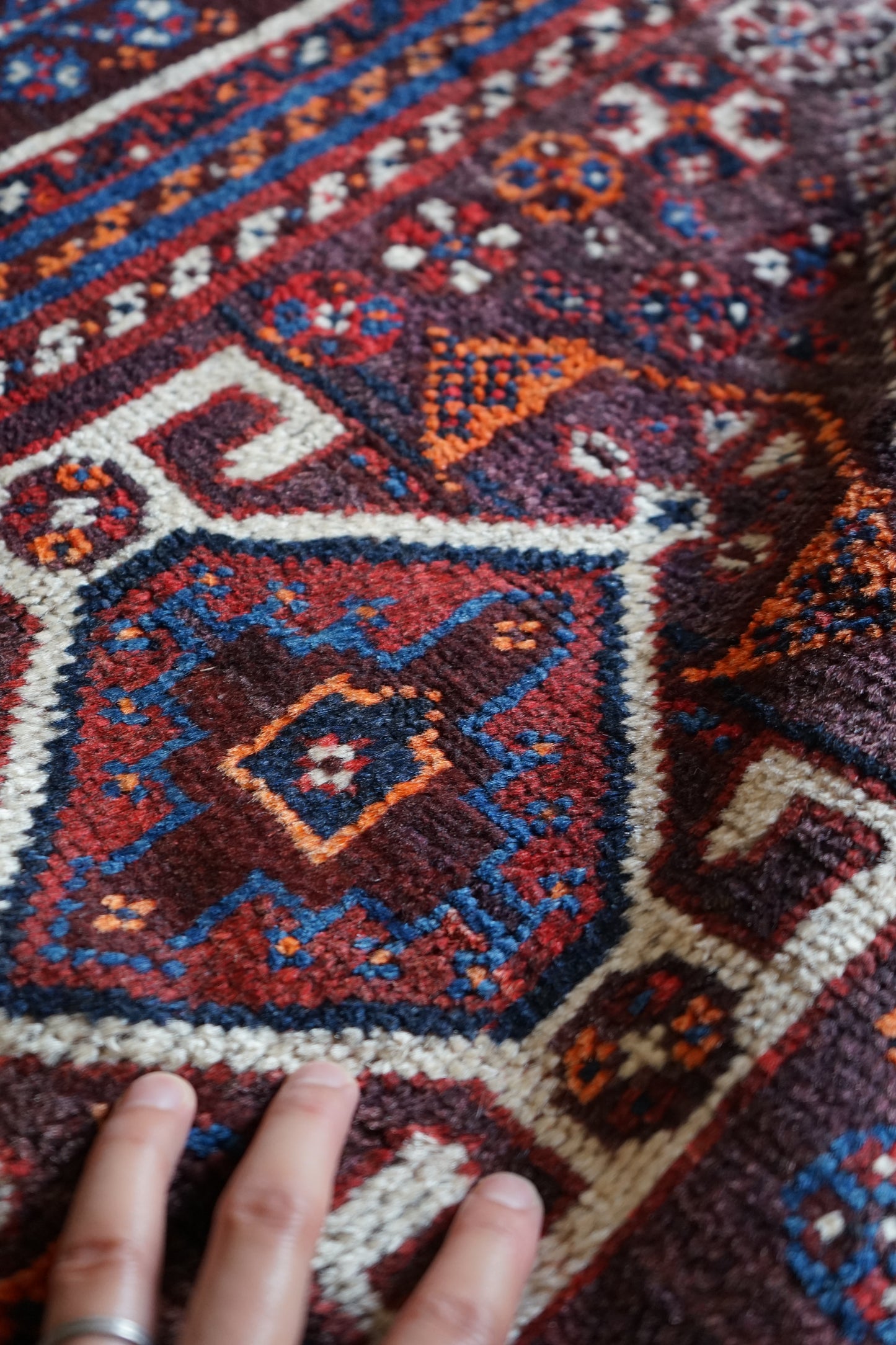 店頭販売 IRAN ANTIQUE SHIRAZ QASHQAI 1860年代 222 × 148 cm