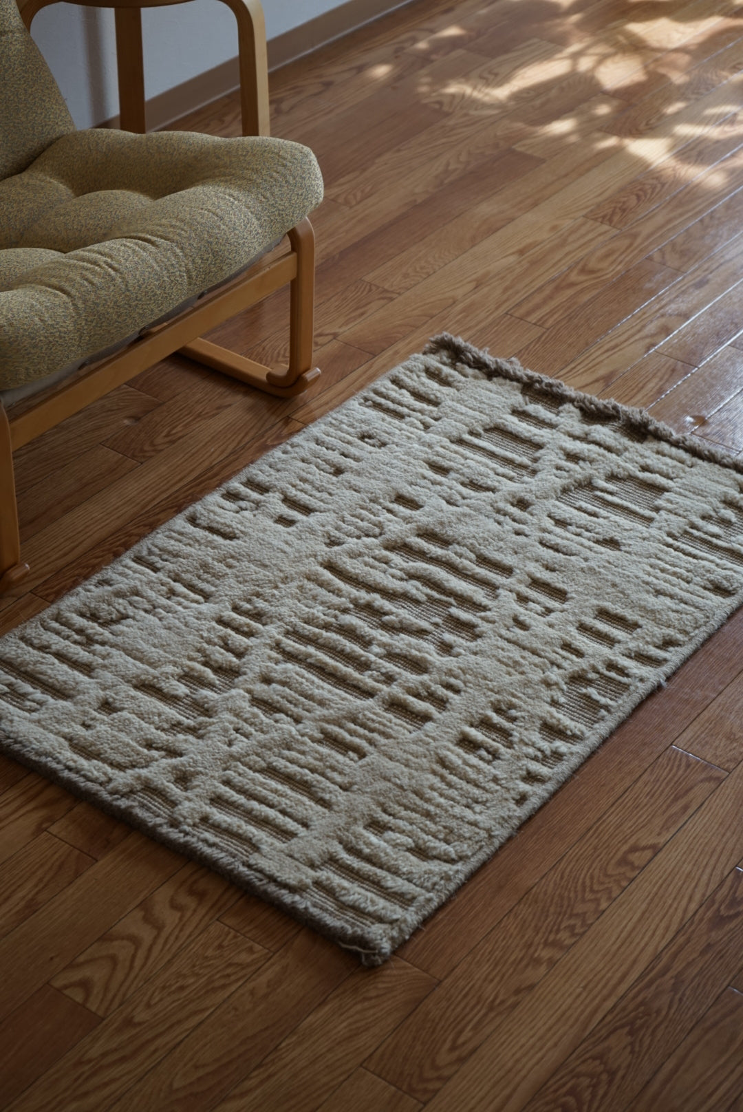 店頭販売 ORIGINAL IRAN QASHQAI KILIM DOORSIZE " MORNING MIST " 95 × 65 cm