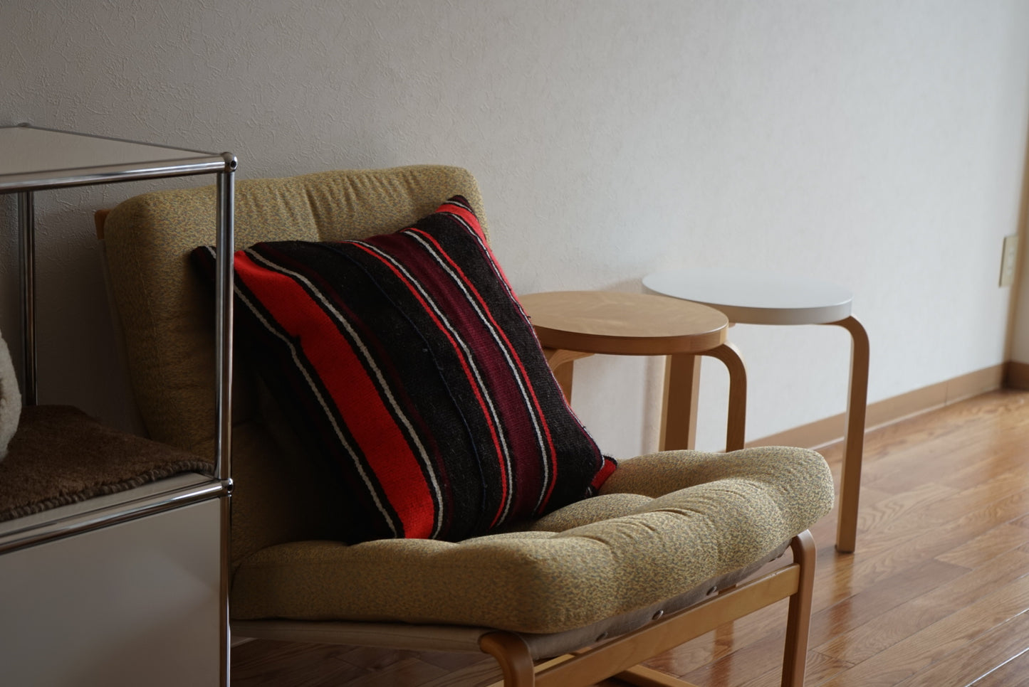Türkiye Old Kilim Cushion Cover Black , Red 52 × 51 cm No.TR25433