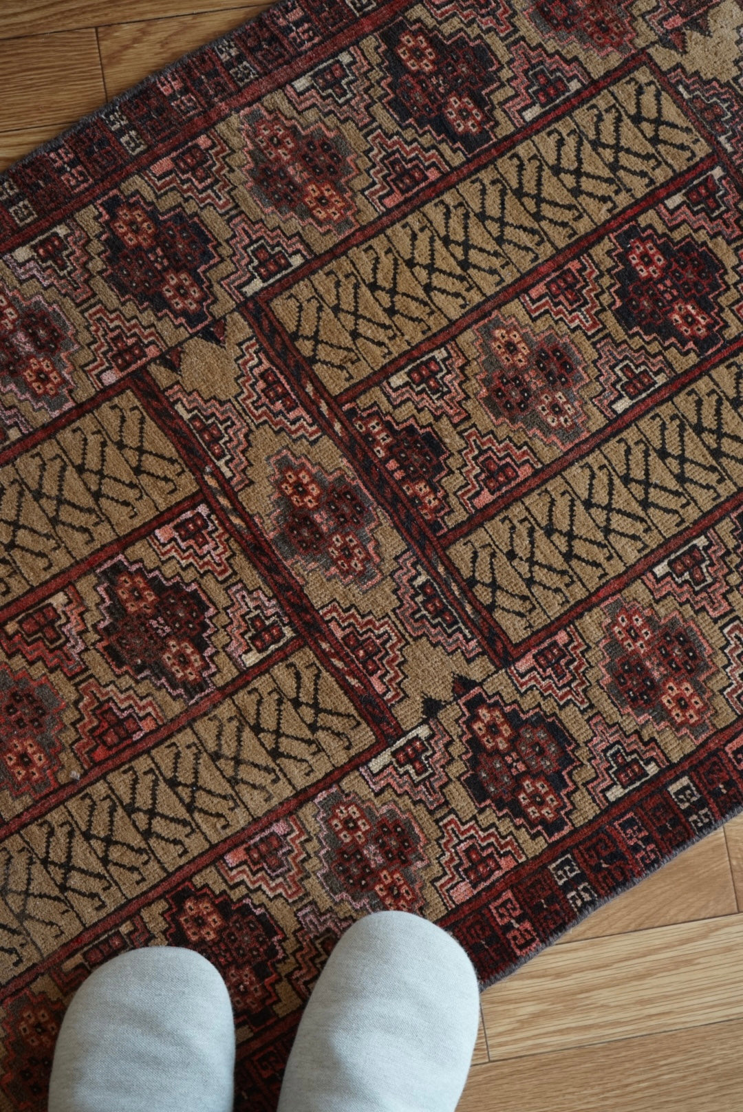 AFGHANISTAN OLD TURKMEN PARDA 1955年代 103 × 71 cm No.AF2514