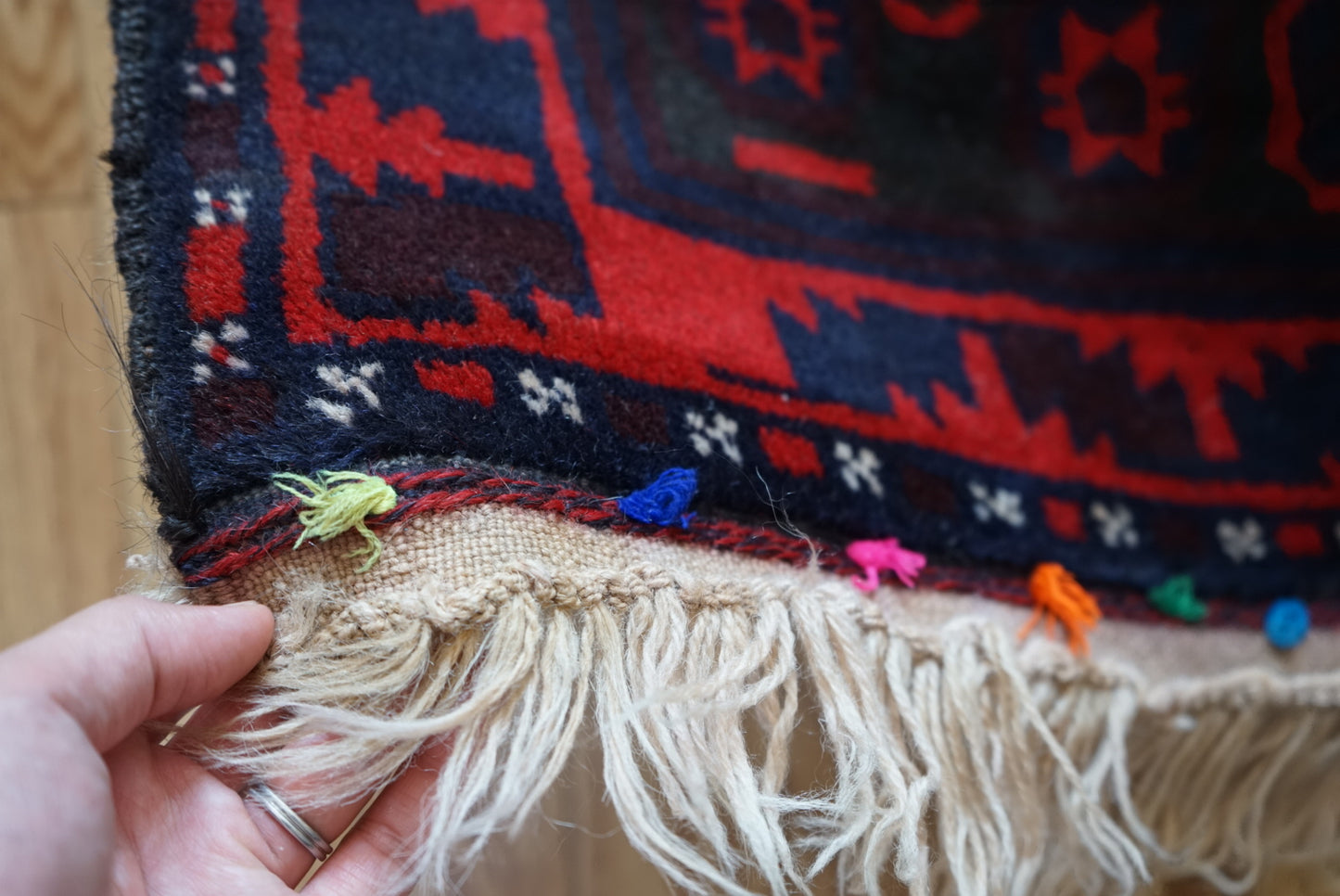 Afghanistan Vintage Baluch Zanjir 1980年代 358 × 190 cm  No.AF2530