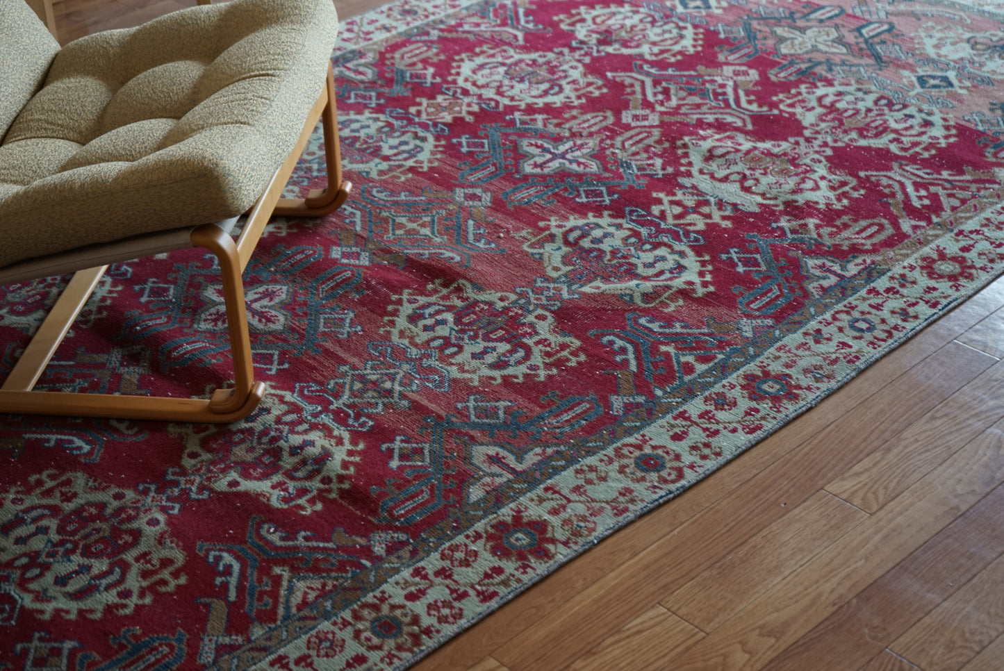 Türkiye Old Isparta RosePink 1960年代 251 × 147 cm No.TR25377