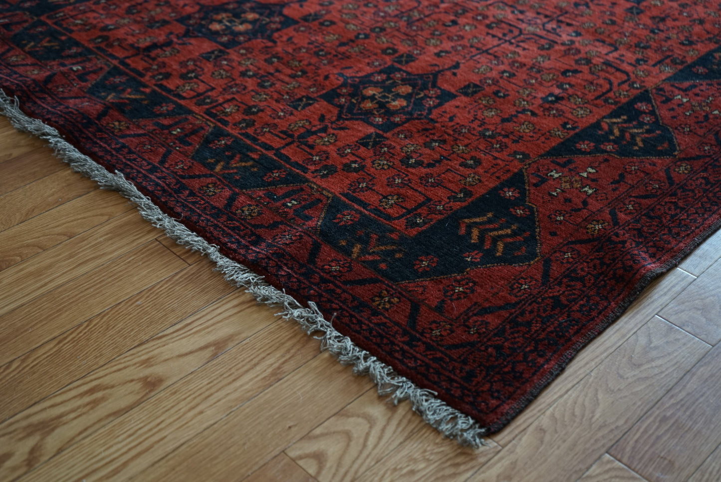 Afghanistan Old Turkmen RichRed 1970年代 177.5 × 142.5 cm No.AF2524