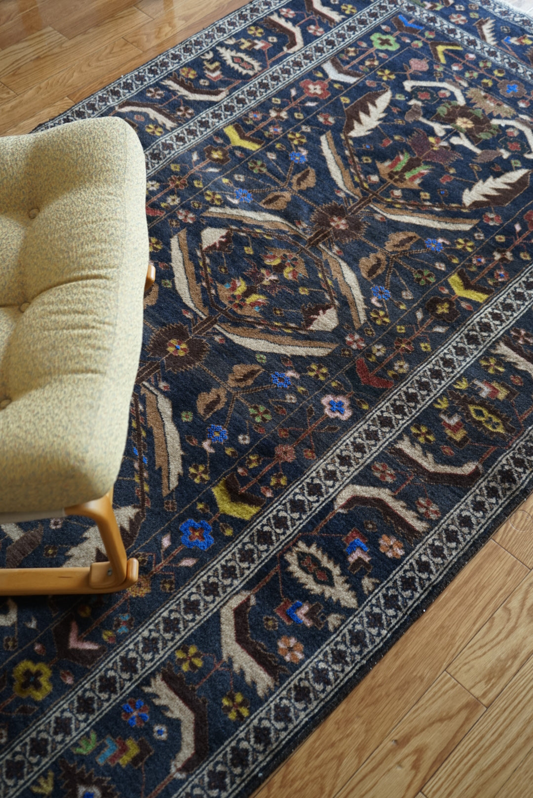 Afghanistan Vintage Baluch Zakani Midnight Navy 1980年代 215 × 121.5 cm No.AF2528