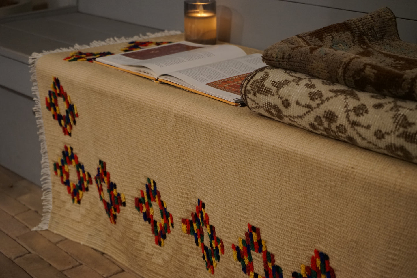 TURKEY VINTAGE KILIM DOT FLOWER 1980年代 125 × 80 cm No.TR25195