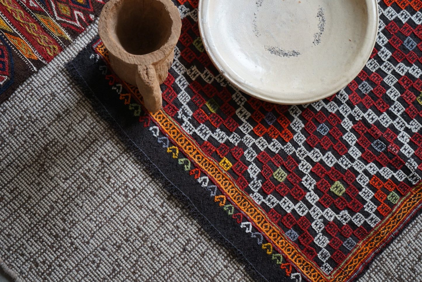 TURKEY OLD ANATOLIA KILIM 1950年代 73 × 67.5 cm