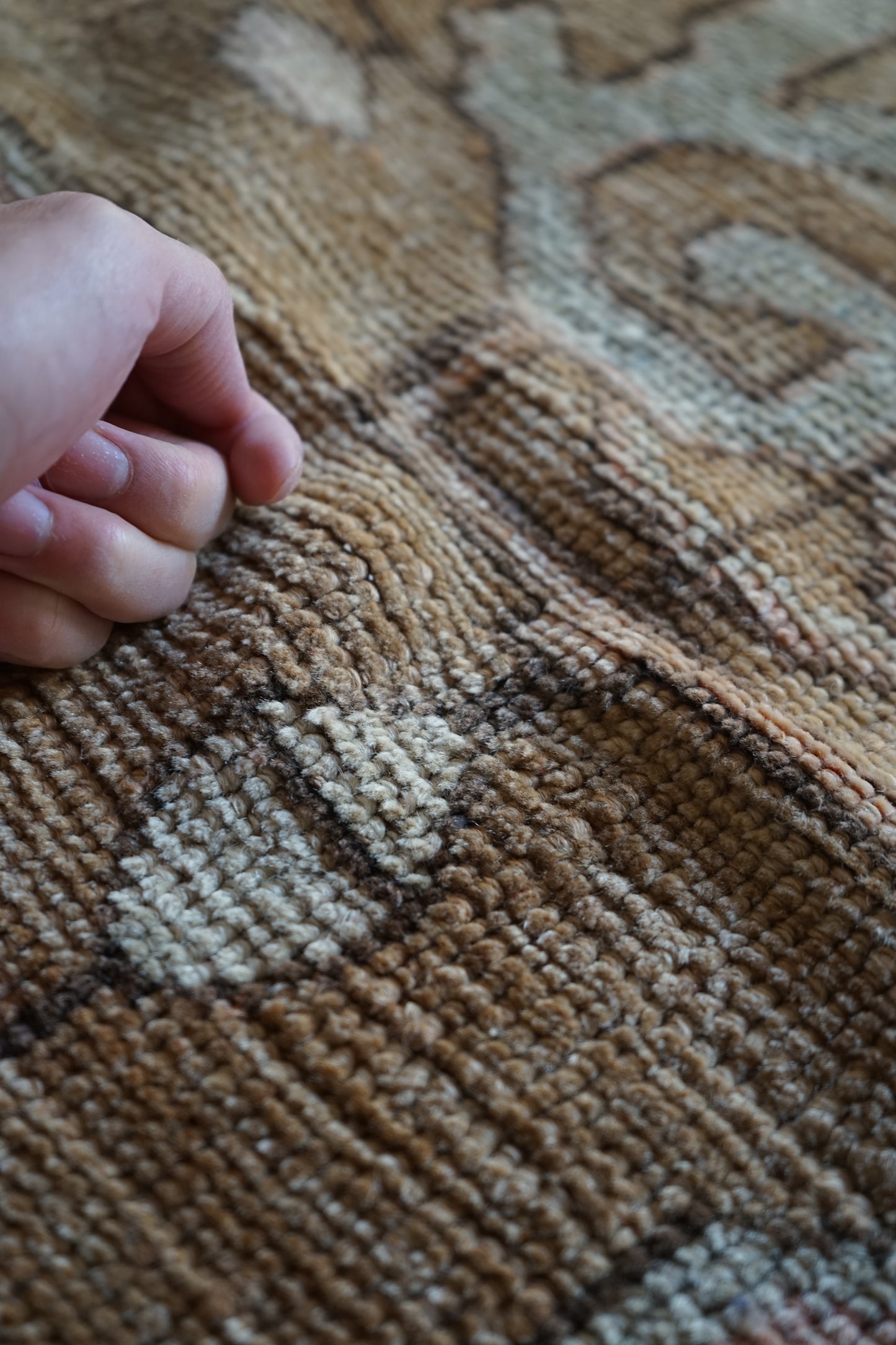 TURKEY OLD OUSHAK SALMON PINK 1970年代 286 × 162 cm No.TR25197