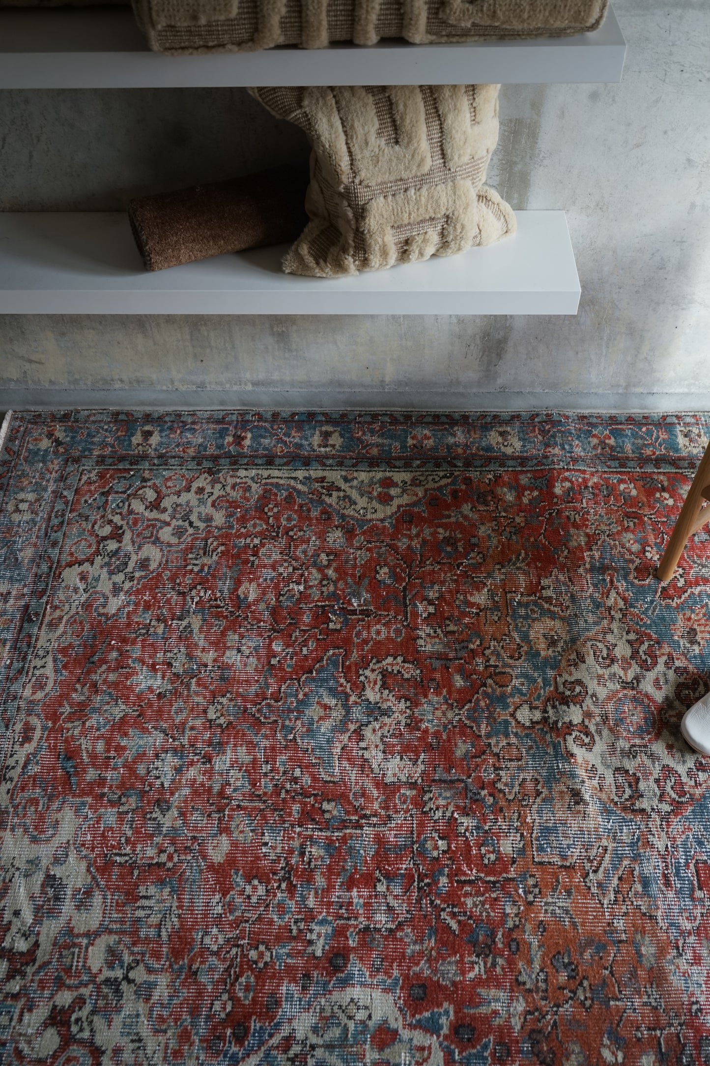 TURKEY OLD ISPARTA TURQUOISE RED 1970年代 261 × 155 cm No.TR25212