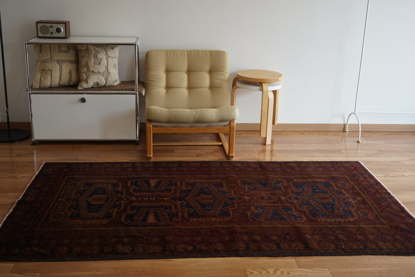 Afghanistan Old Baluch DarkBrown 1975年代 213 × 123.5 cm No.AF2527