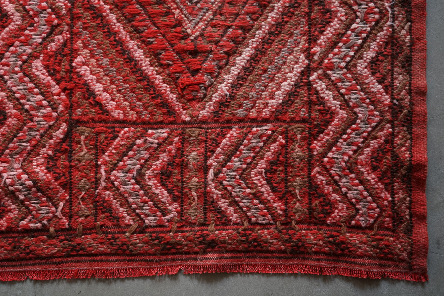 Türkiye Old Kilim Red 1970年代 180 × 88 cm No.TR25268
