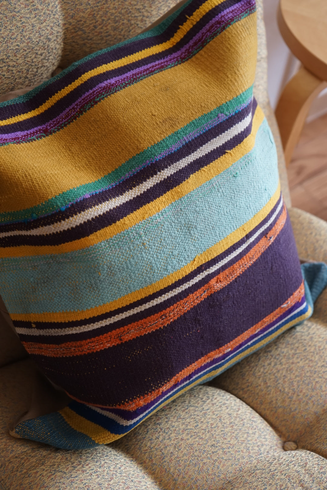 Türkiye Old Kilim Cushion Cover Mix Color 50.5 × 50.5 cm No.TR25432