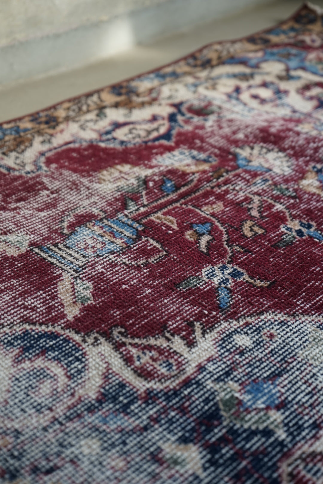 Türkiye Old Isparta Wine Red 1970年代 202 × 99 cm No.TR25254