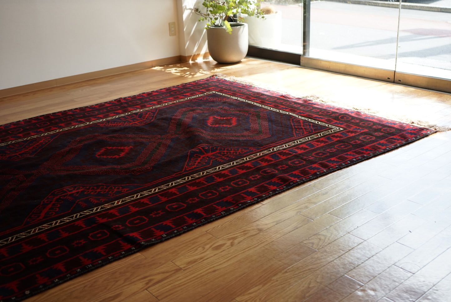 Afghanistan Vintage Baluch Zanjir 1980年代 358 × 190 cm  No.AF2530