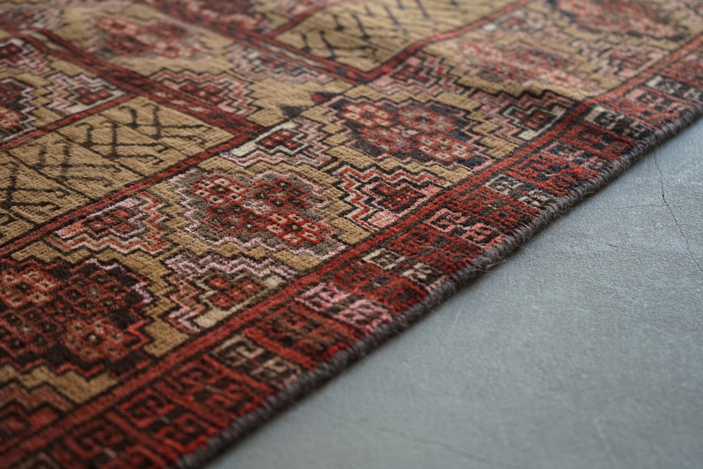 AFGHANISTAN OLD TURKMEN PARDA 1955年代 103 × 71 cm No.AF2514