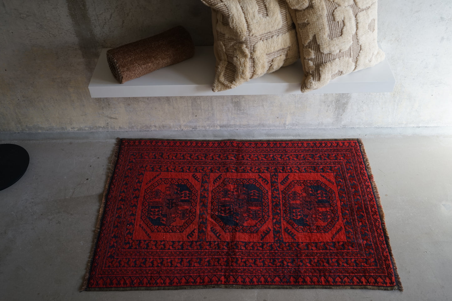 AFGHANISTAN OLD TURKMEN ELEPHANT FOOT 1970年代 112 × 75 cm No.AF2515