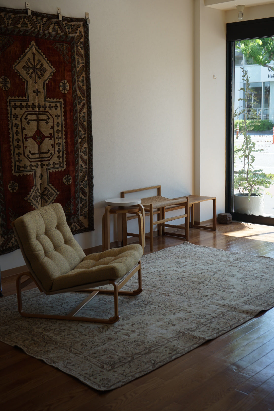 Türkiye Old Isparta Medallion Sweet Beige 1960年代 262.5 × 159.5 cm No.TR25401