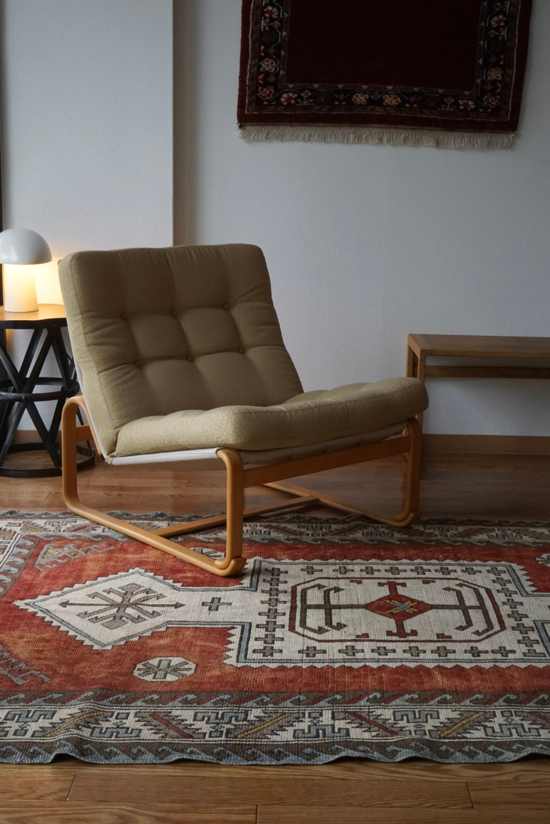 Türkiye Old Eastern Anatolia Orange Medallion 1960年代 194 × 121 cm No.TR25400