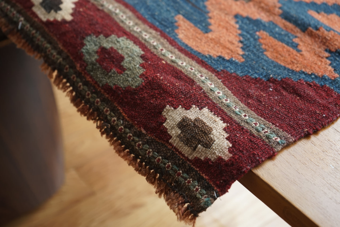 Türkiye Old Kilim Rich Red 1970年代 52 × 50 cm No.TR25234