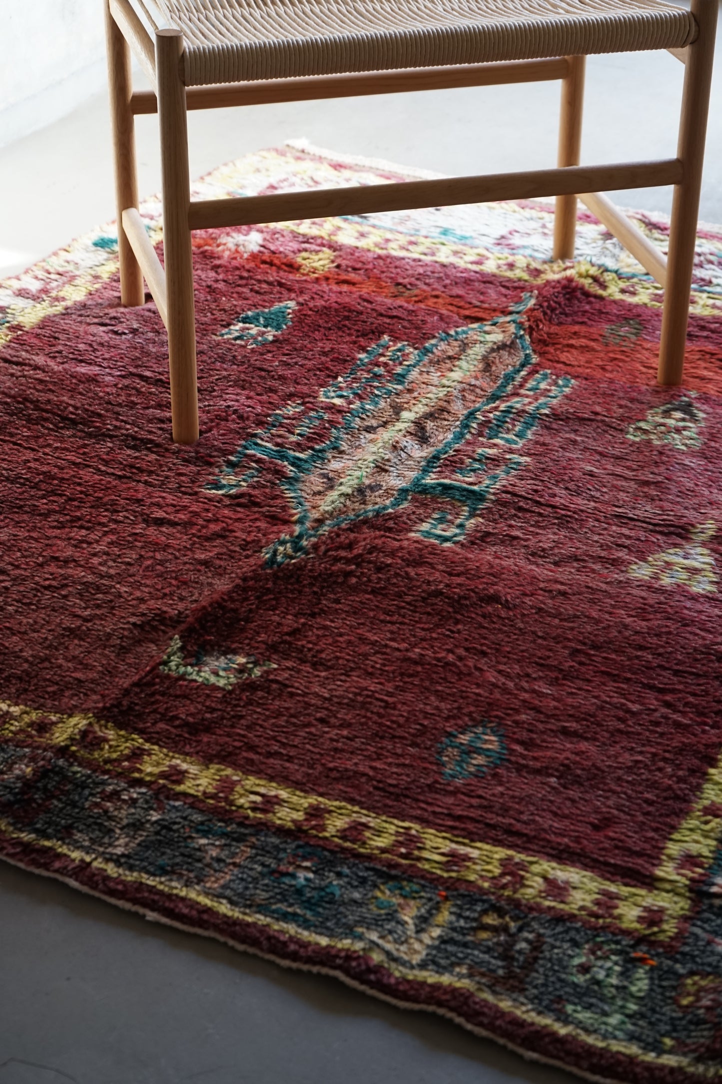 TRIBAL RUG TURKEY OLD OUSHAK 1965年代 154 × 133 cm No.TR25193