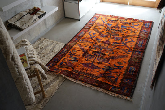 AFGHANISTAN VINTAGE BALUCH 1980-1985年 216 × 129 cm