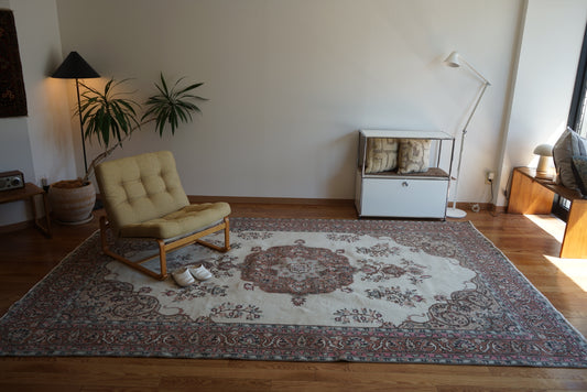 Türkiye Old Isparta Pink Beige 1950-1960年代 312 × 198 cm