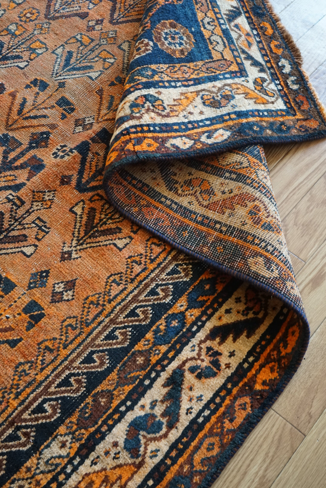 店頭販売 IRAN ANTIQUE SHIRAZ QASHQAI BASSERI 1870年代 217 × 150 cm