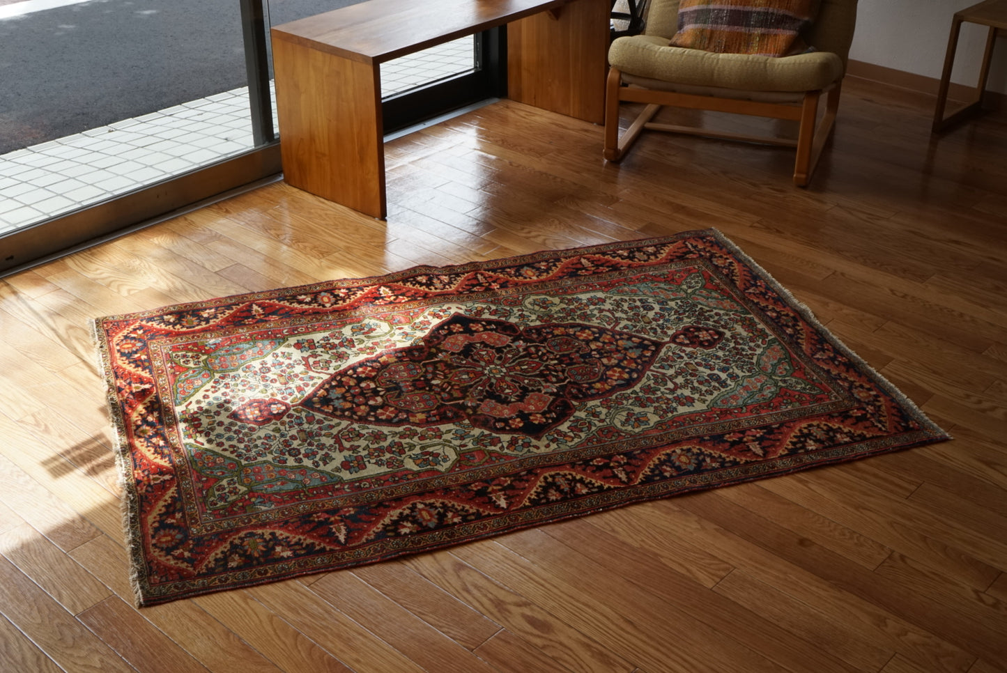 店頭販売 Türkiye Old Kemaliye Flower Medallion 1930年代 186 × 108 cm No.TR25457