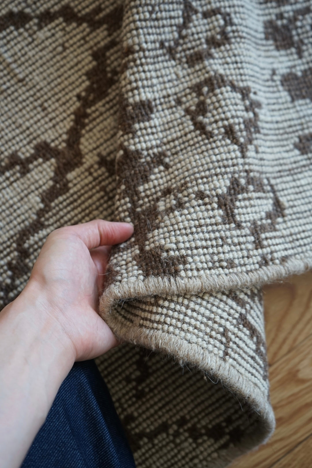 店頭販売 ORIGINAL IRAN QASHQAI KILIM " TRIBE " 204 × 142 cm