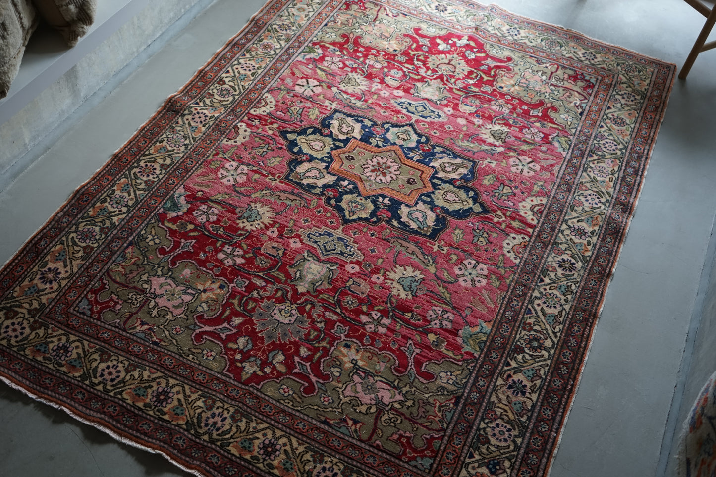 TURKEY OLD KAYSERI PINK 1950-1960年代 218 × 153 cm No.TR25192