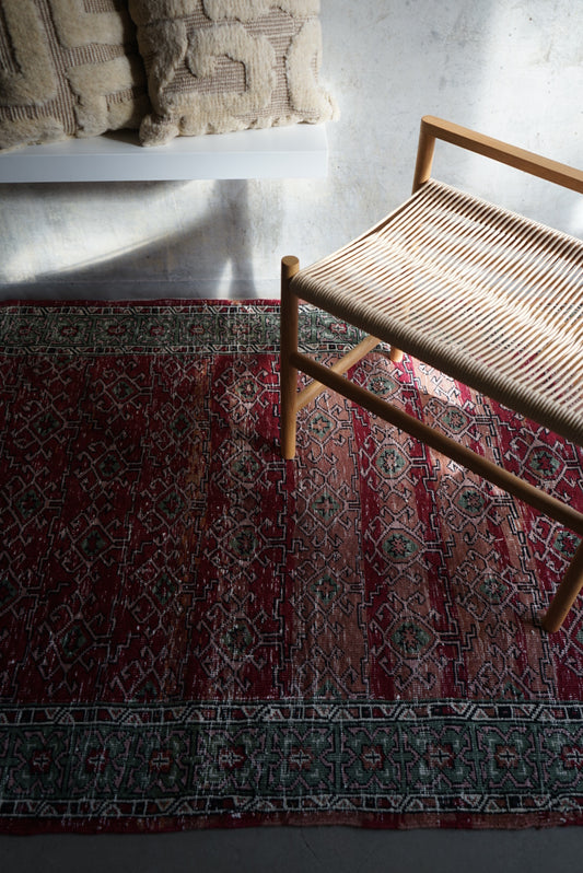 Türkiye Old Oushak Red , Green 1970年代 188 × 118 cm No.TR25321