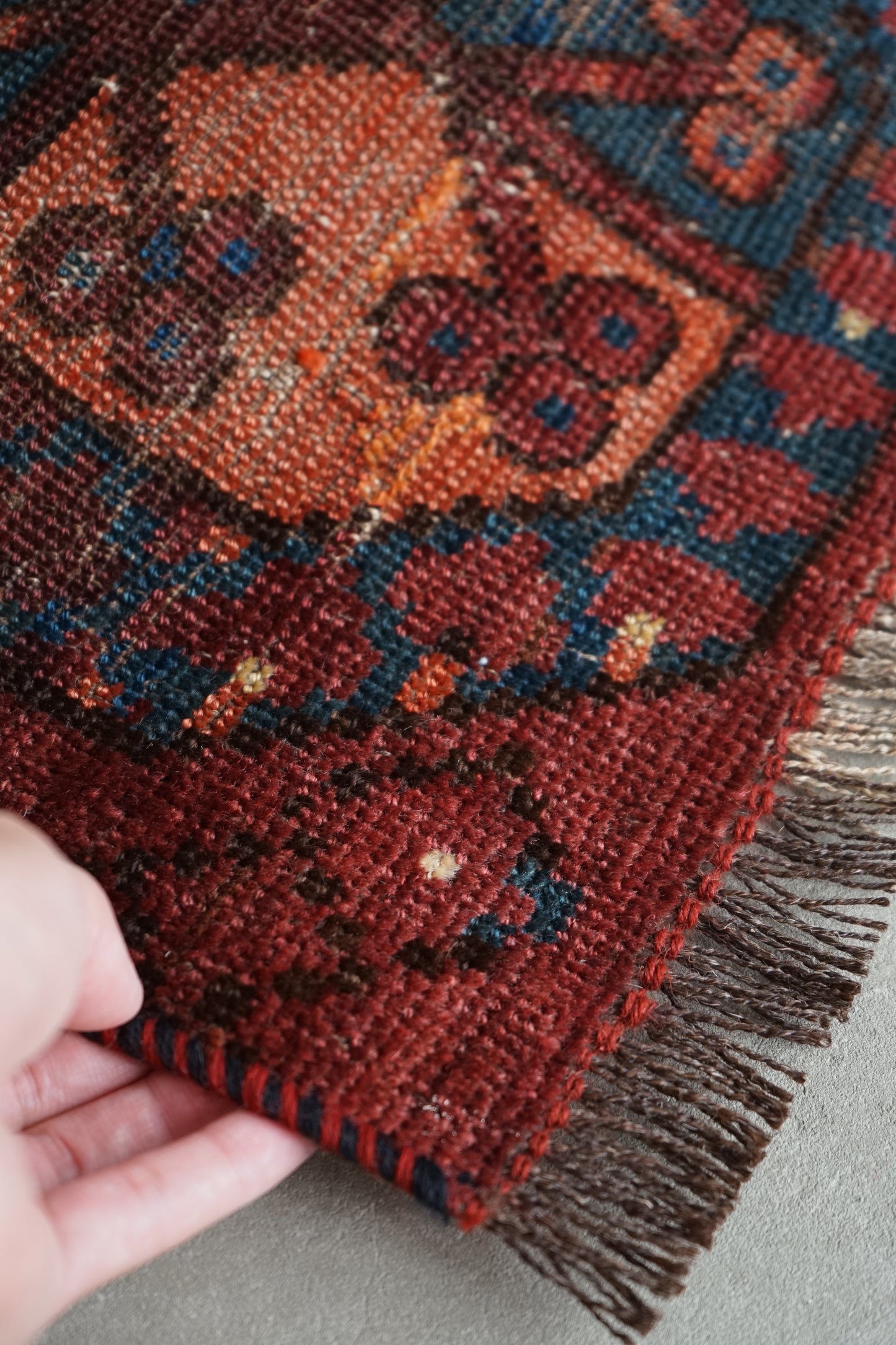 IRAN ANTIQUE TURKMEN ERSARI 1820年代 180 × 87 cm