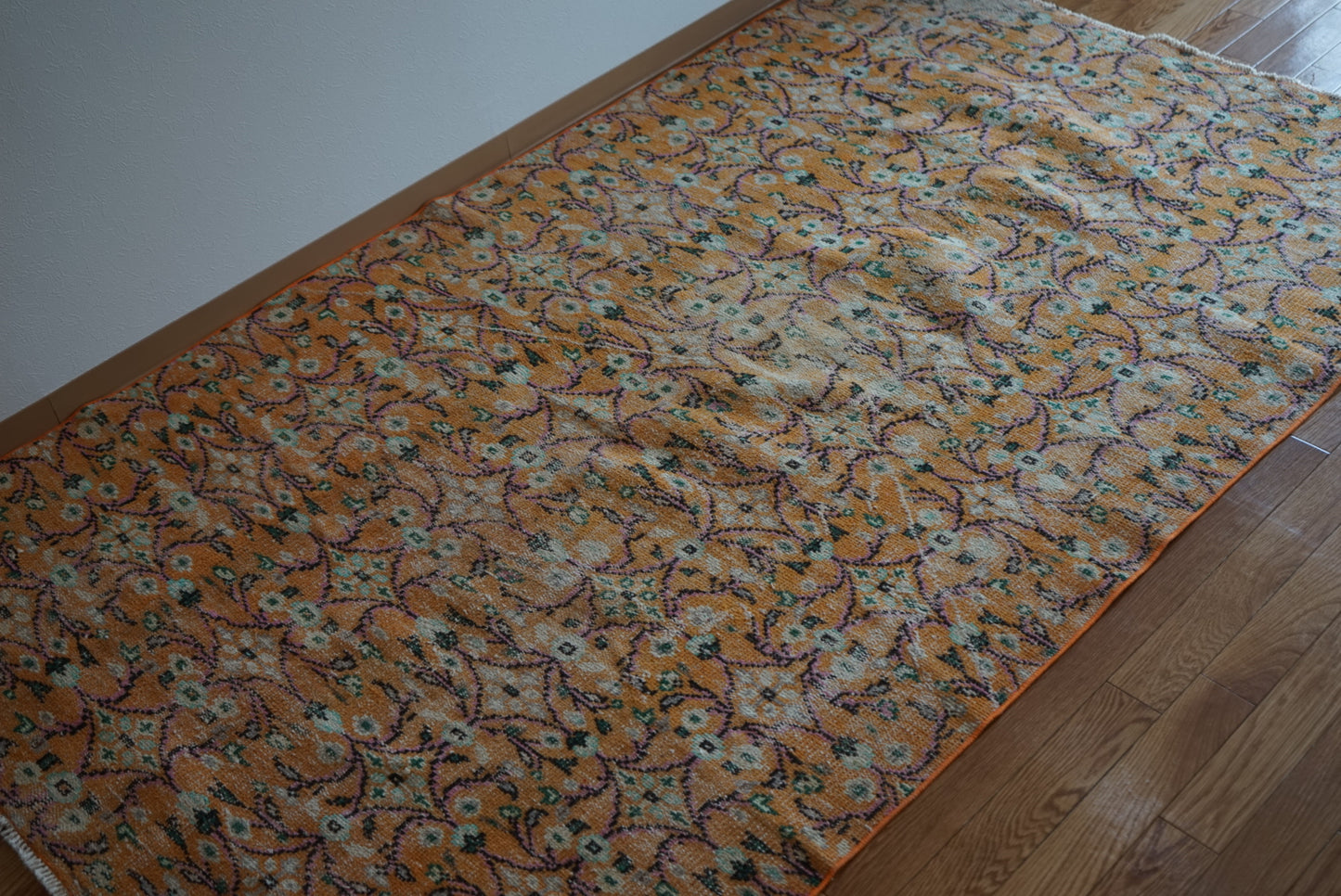 TURKEY OLD ISPARTA CALLOT ORANGE 1970年代 232 × 140 cm No.TR25149