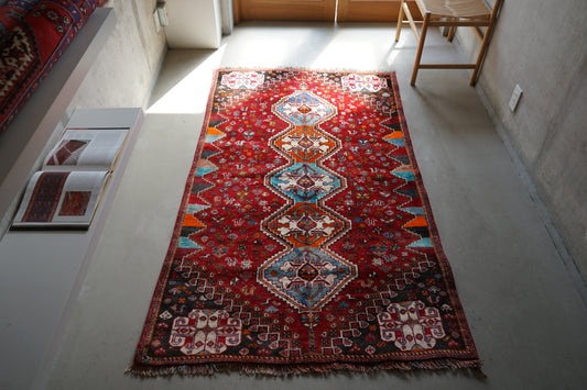 IRAN OLD SHIRAZ QASHQAI 1970年代 195 × 112 cm / 6'4" × 3'6" ft