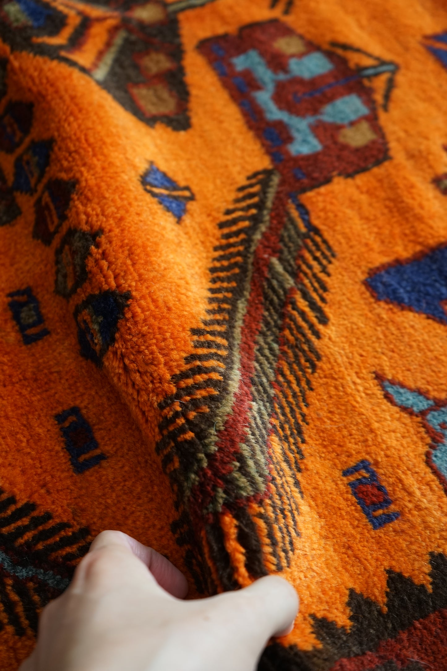 AFGHANISTAN VINTAGE BALUCH 1980-1985年 216 × 129 cm