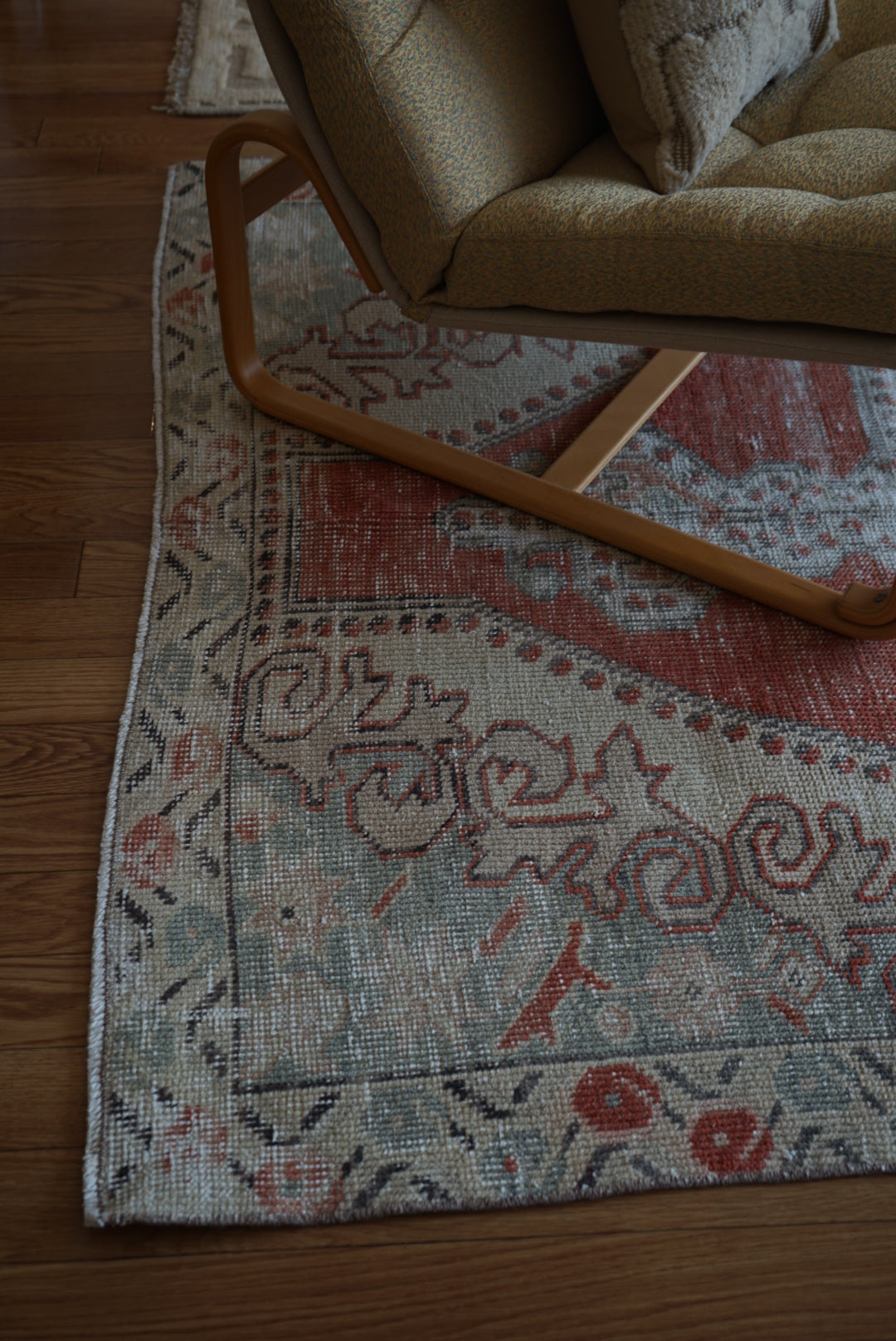 Türkiye Old Avanos Orange , Sage green 1970年代 214 × 132 cm No.TR25262