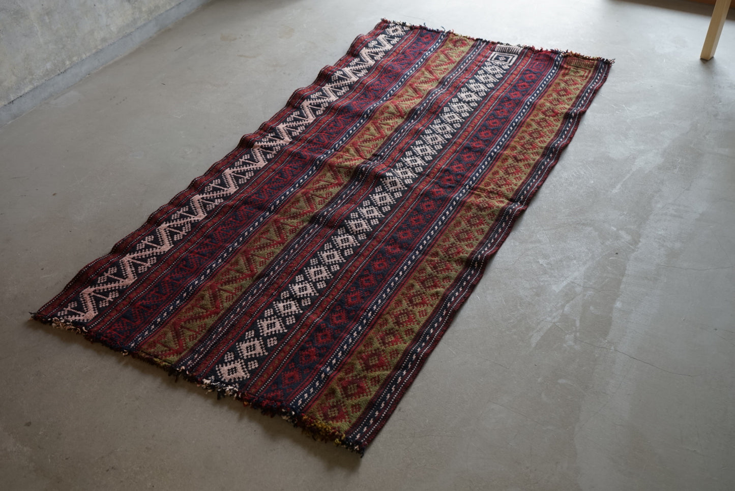 IRAN ANTIQUE KURDISTAN JAJIM 1900年代 151 × 73.5 cm