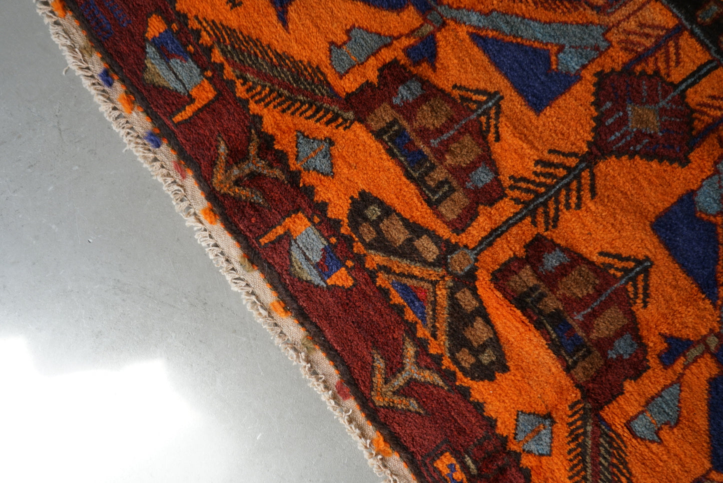 AFGHANISTAN VINTAGE BALUCH 1980-1985年 216 × 129 cm