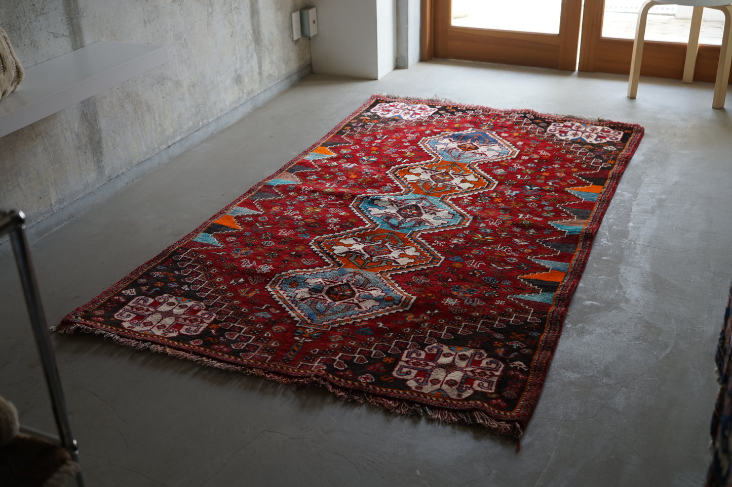 IRAN OLD SHIRAZ QASHQAI 1970年代 195 × 112 cm / 6'4" × 3'6" ft