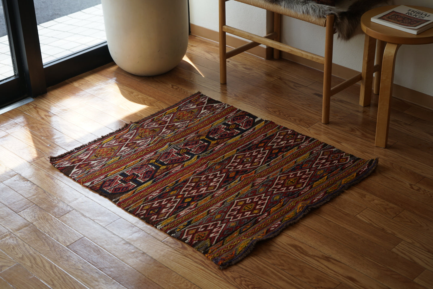 Tribal rug Eastern Türkiye Vintage Kurdisan Kilim 1965-1970年代 92 × 81 cm