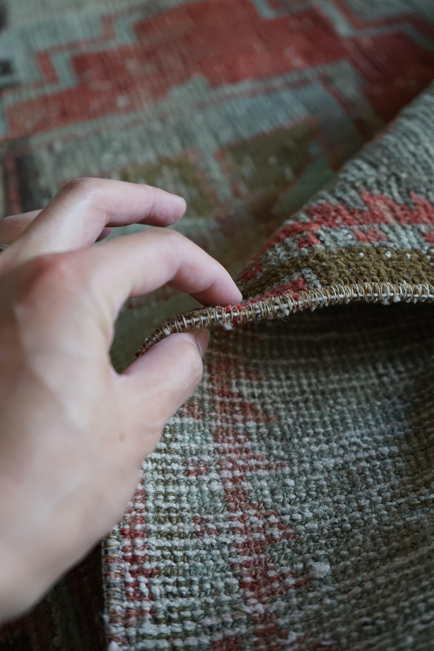 TURKEY VINTAGE SMALL RUG ANATORIA 114 × 94 cm No.TR25186