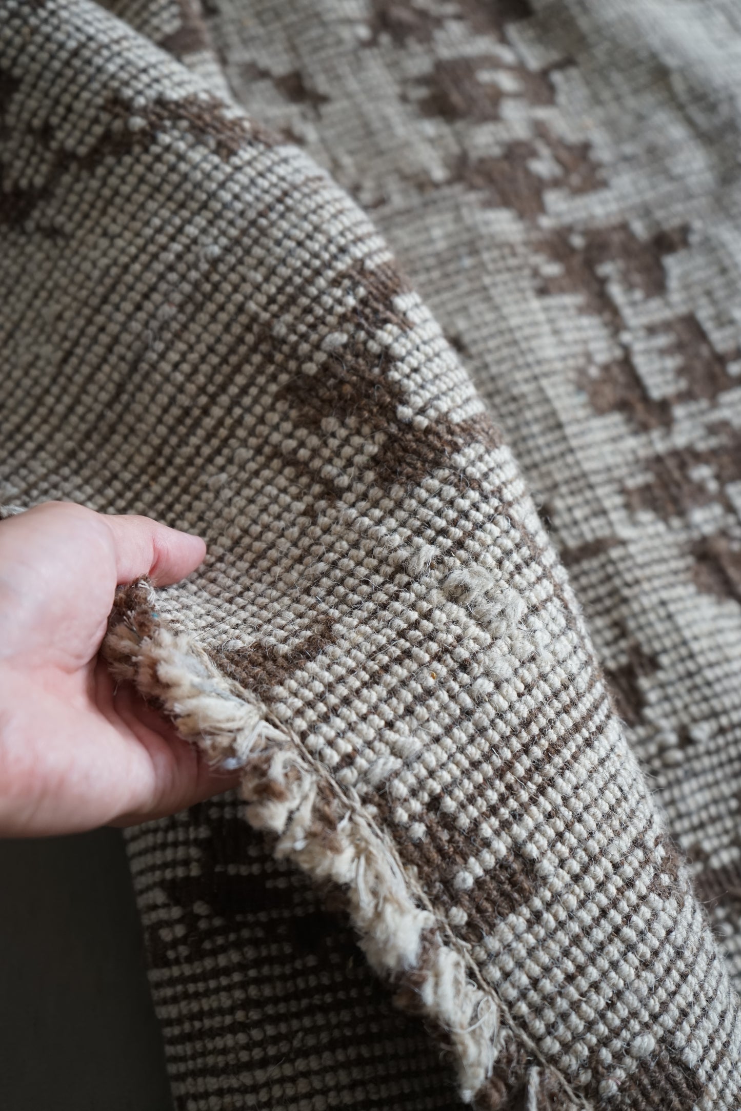 店頭販売 ORIGINAL IRAN QASHQAI KILIM " TRIBE " 204 × 142 cm